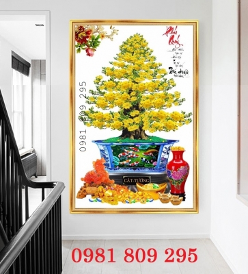 Gạch 3d hoa mai cao cấp