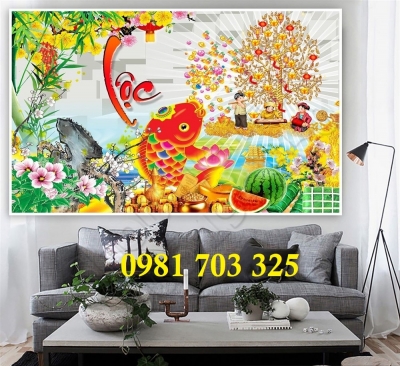 Tranh gạch tài lộc phú quý