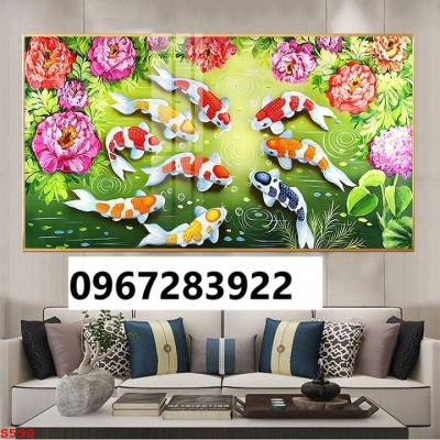 Gạch tranh cá hoa sang trọng