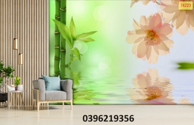 Tranh gạch men tre trúc đẹp
