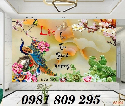 Tranh phong cảnh đồng quê - gạch 3d