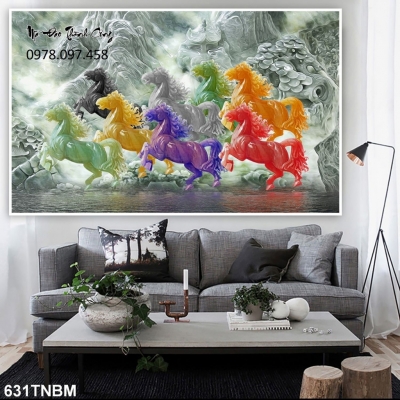 Tranh 3D mã đáo thành công