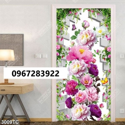 Tranh gạch 3d đẹp hoa mẫu đơn