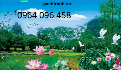 tranh gạch 3d mẫu tranh phong cảnh