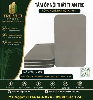 Tấm than tre ốp tường