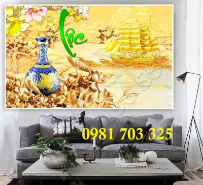 Tranh gạch tài lộc phú quý
