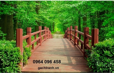 Tranh gạch 3d phong cảnh tre trúc - hnm90