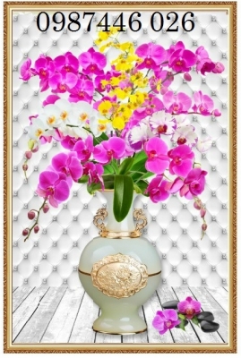 Tranh gạch 3d hoa lan