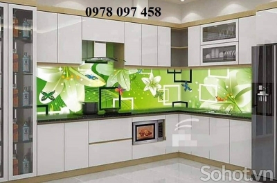 Gạch tranh 3D trang trí phòng ăn