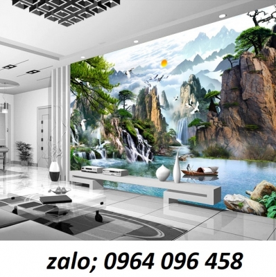 Tranh gạch 3d phong cảnh đồng quê - MNB65