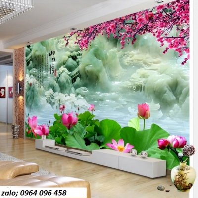 Tranh gạch 3d hoa sứ ngọc - SKC33