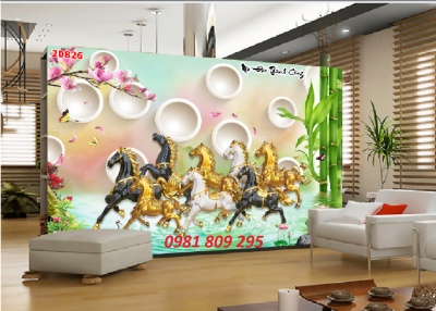 gạch tranh 3d mã đáo thành công,gạch 3d