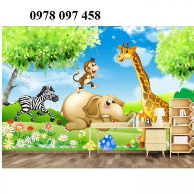 Tranh gạch phòng ngủ bé