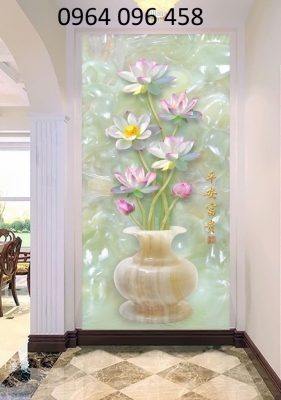 Tranh gạch bình hoa 3d - KFDC43