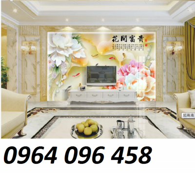 Tranh gạch 3d trang trí phòng khách đẹp - sang trọng - XCV54