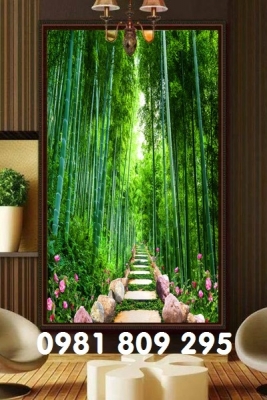 Gạch tranh 3d , phong cảnh đứng