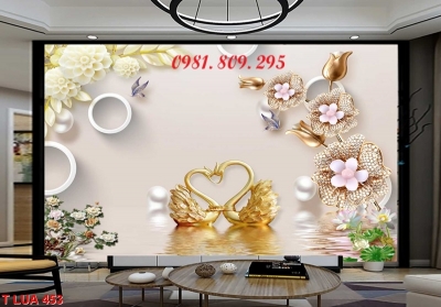 Tranh gạch ốp tường 3d hoa leo tường