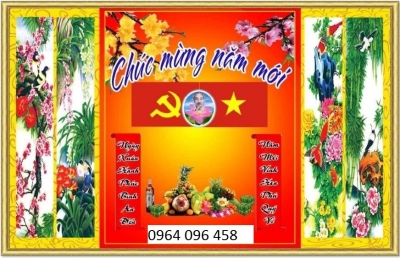 Tranh gạch 3d câu đối phòng thờ - TJHH6