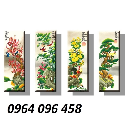 Tranh gạch 3d bốn mùa - CBV3