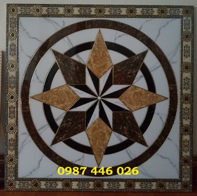 Gạch cầu thang, chiếu nghỉ, gạch thảm hoa HP9283