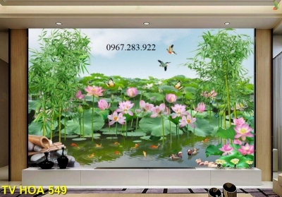 Tranh hoa nghệ thuật gạch men trang trí