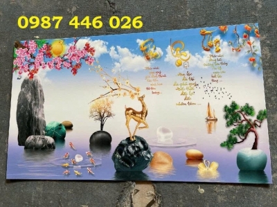 Gạch ốp tường, tranh trang trí 3d