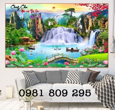 Gạch phong cảnh cội nguồn , tranh gạch