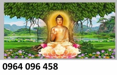 Tranh phật phòng thờ - tranh gạch 3d phật - SCBB74
