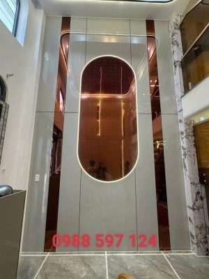 Tấm ốp than tre phòng khách HP234
