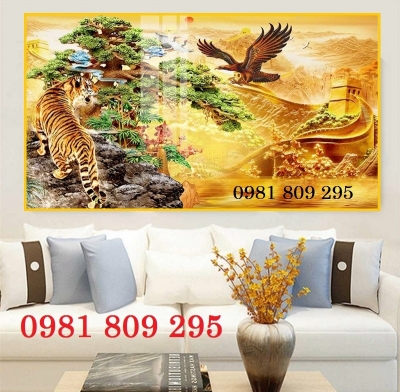 Gạch tranh , tranh gạch con hổ