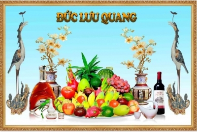 Gạch tranh 3D ốp phòng thờ