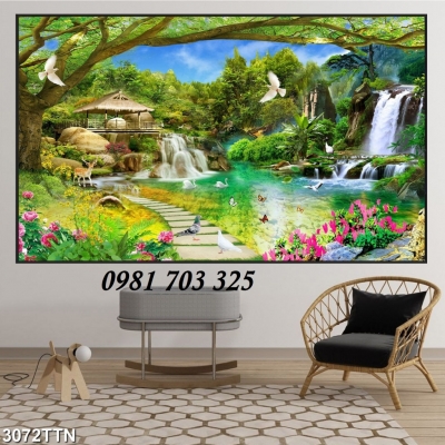 tranh phong cảnh- tranh gạch ốp tường