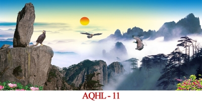 tranh gạch 3d phong thủy đồi núi - 456BV
