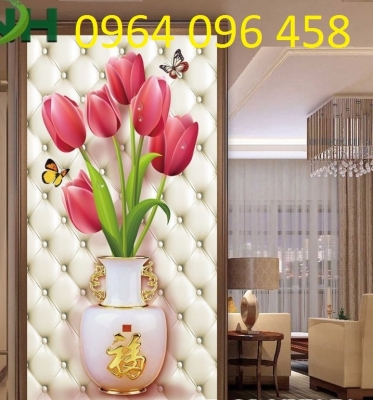 Tranh gạch 3d ốp tường phòng khách đẹp - SXVV77