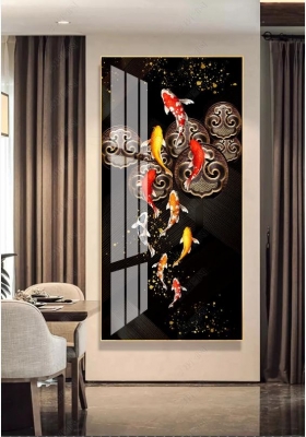 Tranh 3D- Tranh gạch cá chép