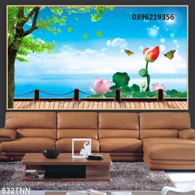 Tranh gạch 3D phong cảnh thiên nhiên đẹp