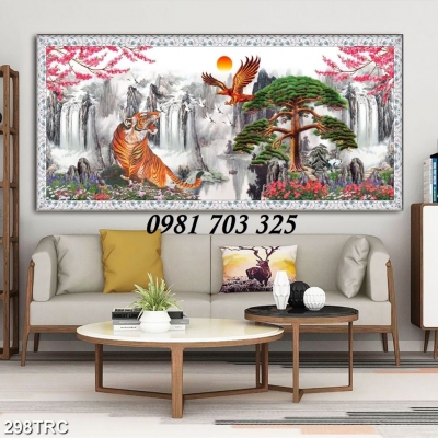 Tranh gạch hổ sơn lâm 3d
