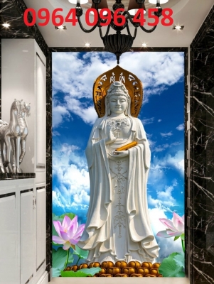 Tranh gạch 3d phật phòng thờ - 566CV