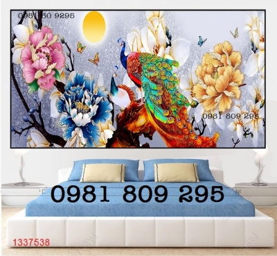 Gạch trang trí con công