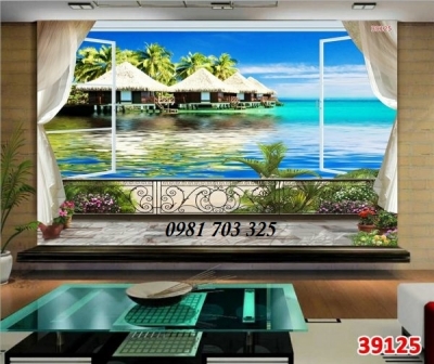 Tranh gạch 3D- tranh cảnh biển