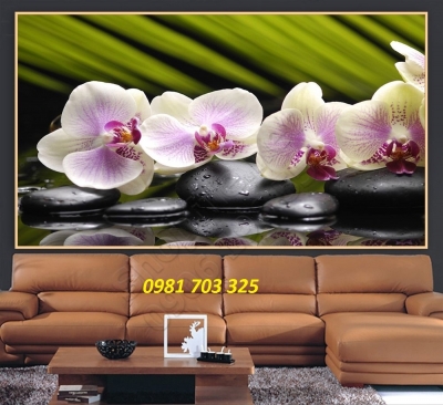 Tranh gạch 3D hoa lan
