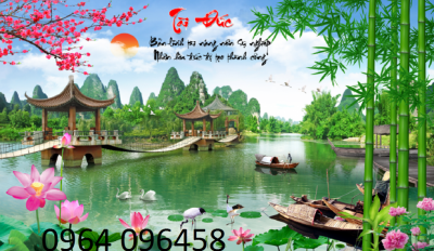 tranh cảnh đồng 3d - NM77