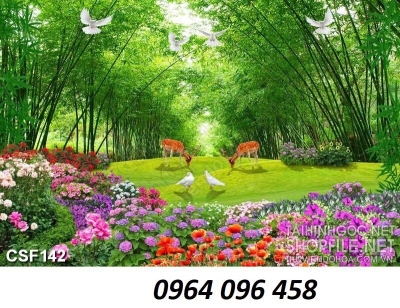 Gạch tranh 5d hoa cỏ thiên nhiên - SXC62