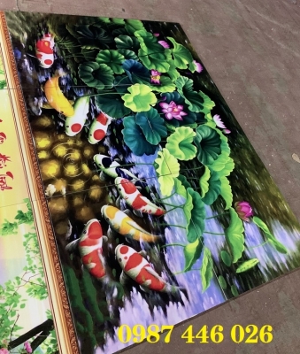 Gạch tranh hoa sen 3d HP8333