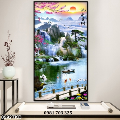 Tranh gạch khổ đứng đẹp