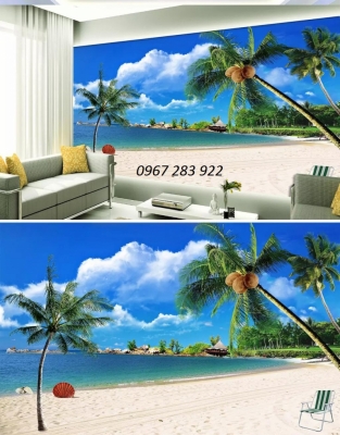 Tranh trang trí tường gạch men phủ UV