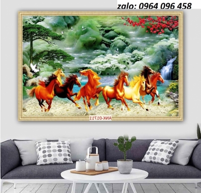 Tranh gạch 3d mã đáo thành công - SJK09