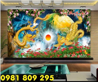 Tranh gạch rồng - gạch tranh ốp tường 3d