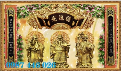 Tranh gạch men ban thờ HP97432