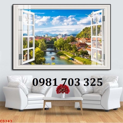 Gạch tranh cửa sổ đẹp
